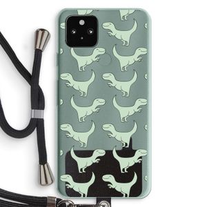 Dinos: Pixel 5a 5G Transparant Hoesje met koord