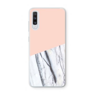 A touch of peach: Samsung Galaxy A70 Transparant Hoesje