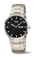 Boccia 3649-03 Horloge Titanium zilverkleurig-zwart 39 mm