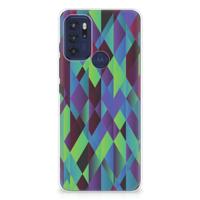 Motorola Moto G60s | TPU Hoesje | Abstract Green Blue