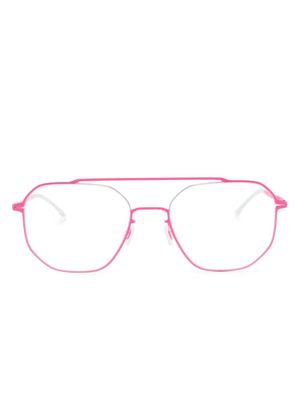 Mykita lunettes de vue Arvo à monture pilote - Rose