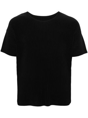Homme Plissé Issey Miyake t-shirt à col rond - Noir