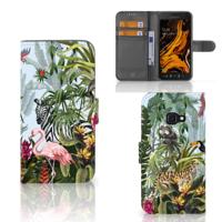 Telefoonhoesje | Met pasjeshouder | voor Samsung Galaxy Xcover 4 | Xcover 4s Jungle