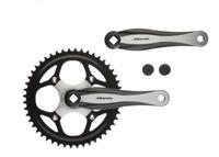 Miranda crankstel 48t 1+ voor 3/32" ketting aluminium zwart