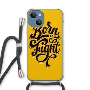 Born to Fight: iPhone 13 mini Transparant Hoesje met koord