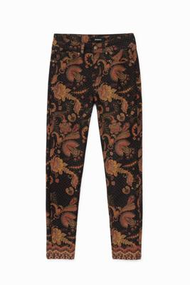 Etnische skinny broek - BLACK - 42