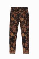 Etnische skinny broek - BLACK - 34