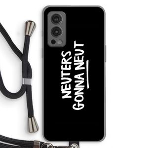 Neuters (zwart): OnePlus Nord 2 5G Transparant Hoesje met koord