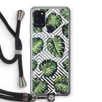 Geometrische jungle: Samsung Galaxy A21s Transparant Hoesje met koord Geometrische jungle: Samsung Galaxy A21s Transparant Hoesje met koord