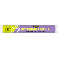 Jumbo Boterhamzakken XL met Sluitstrips 70 Stuks
