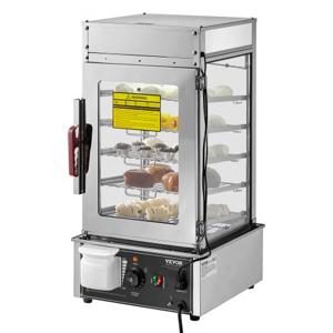 VEVOR voedselverwarmer rolwarmer display 5-traps stomer commercieel