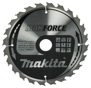 Makita Accessoires Cirkelzaagblad Hout 210X30X2,4 24T 20G - B-32253