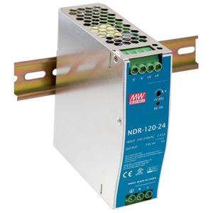 MW Mean Well NDR-120-12 DIN-rail netvoeding 12 V/DC 10 A 153 W Aantal uitgangen:1 x Inhoud 1 stuk(s)
