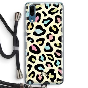 Leopard pattern: Huawei P20 Transparant Hoesje met koord