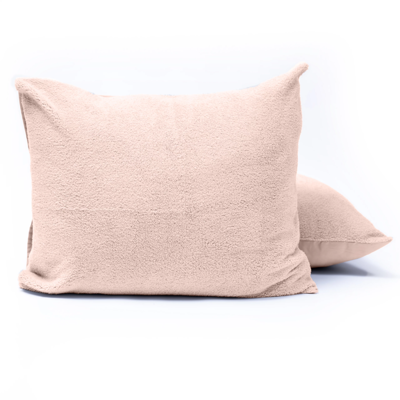 Kussenslopen Teddy: - Roze - Dekbed-Discounter.nl
