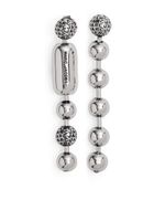 Marc Jacobs boucles d'oreilles à logo gravé - Argent - thumbnail