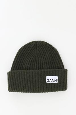 Ganni muts Beanie A4429 kalamata