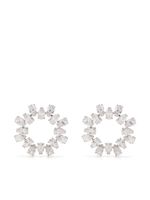 Swarovski puces d'oreilles Matrix - Argent