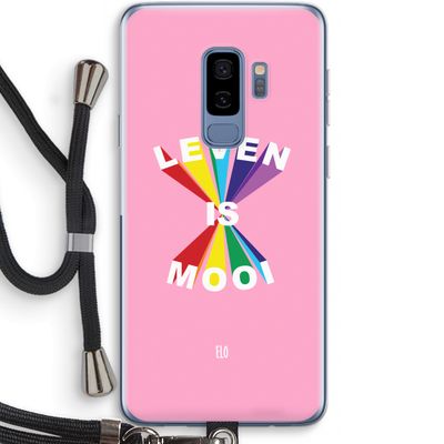 Het Leven Is Mooi: Samsung Galaxy S9 Plus Transparant Hoesje met koord