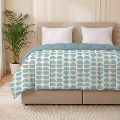 1+1 Gratis Wasbaar Easy Dekbed Zonder Overtrek - Zonder Overtrek - Half Circles - Dekbed-Discounter.nl