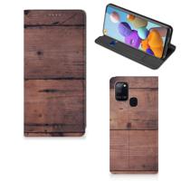 Samsung Galaxy A21s Book | Wallet Case | Old Wood