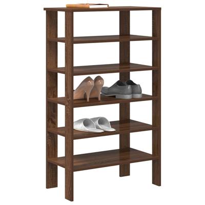 VidaXL Schoenenrek 61x32x105 cm bewerkt hout bruin eikenkleur