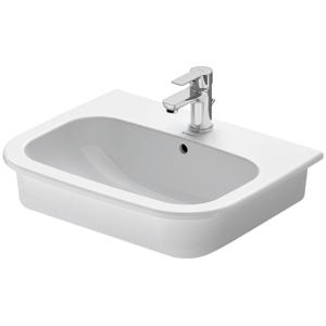 Duravit D Code inbouwwastafel 54.5x43cm 1 kraangat wit 0337540000