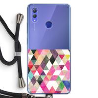 Gekleurde driehoekjes: Honor Note 10 Transparant Hoesje met koord