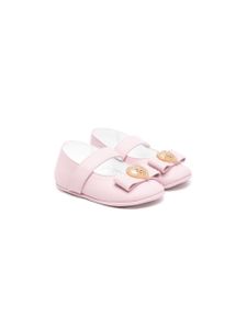 Versace Kids ballerines en cuir à motif Medusa - Rose