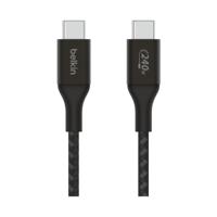 Belkin boostcharge usb-c > usb-c kabel (zwart, 1 meter, 240 w)