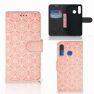 Huawei P30 Lite (2020) Telefoon Hoesje Pattern Orange