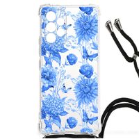 Case voor Samsung Galaxy A53 Flowers Blue