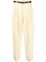 Jil Sander pantalon en laine à coupe droite - Jaune