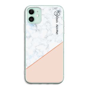 Marmer in stijl: iPhone 11 Transparant Hoesje