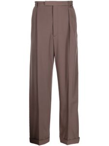 Gucci pleated wool trousers - Marron