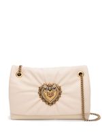 Dolce & Gabbana Devotion leather crossbody bag - Tons neutres