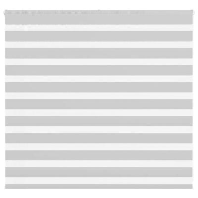 VidaXL Zebra rolgordijn 160x100 cm stofbreedte 155,9 cm lichtgrijs