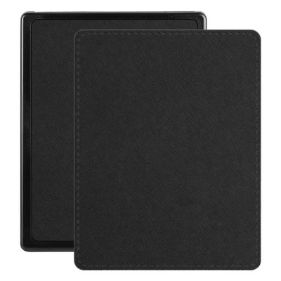Lunso - Kobo Aura edition 1 (6 inch) - Vegan saffiano leren sleepcover hoes - Zwart