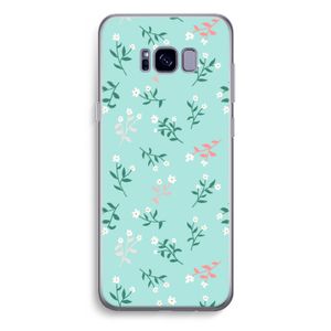 Small white flowers: Samsung Galaxy S8 Plus Transparant Hoesje