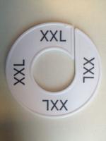 Maatring 9cm wit/zwart XXL