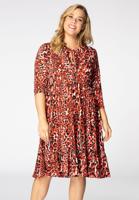 Yoek Jurk met strikje RED LEO | Rood | Maat 50/52