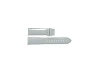 Horlogeband Burberry BU9012 Leder Wit 20mm