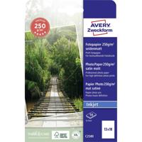 Avery-Zweckform Premium C2580 Fotopapier 13 x 18 cm 250 g/m² 50 vellen Zijdemat