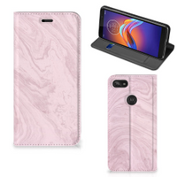 Motorola Moto E6 Play Standcase Marble Pink - Origineel Cadeau Vriendin - thumbnail