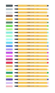 Fineliner STABILO point 88 etui ÃƒÆ’ 30 kleuren