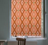 Klassieke rolgordijnen Jaren '30 herfsttinten geometrisch