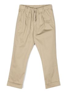 MSGM Kids pantalon chino à lien de resserrage - Tons neutres