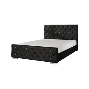 Meubella Tweepersoonsbed Aventura Diamond - Zwart - 180x200 cm