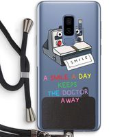 Smile: Samsung Galaxy S9 Plus Transparant Hoesje met koord