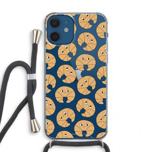 Croissant: iPhone 12 mini Transparant Hoesje met koord